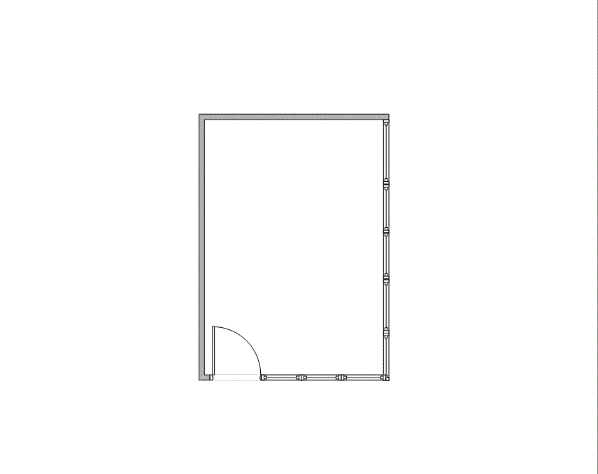 Floor plan of Flexible Office Space for Rent at 1910 Pacific Ave 17233