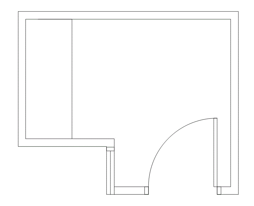 Floor plan of Flexible Office Space for Rent at 6201 Bonhomme Road 185N-A