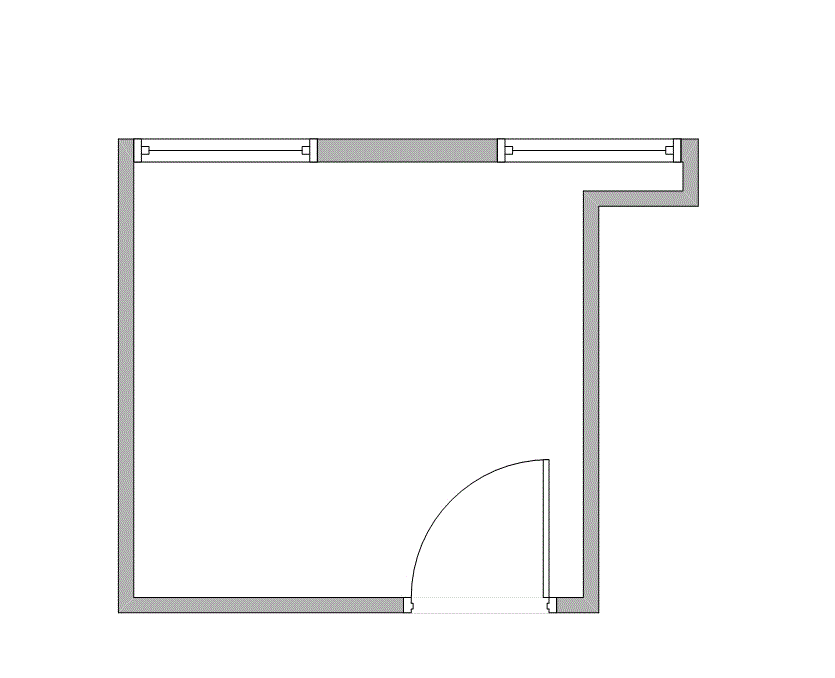 Floor plan of Flexible Office Space for Rent at 6201 Bonhomme Road 185N-G
