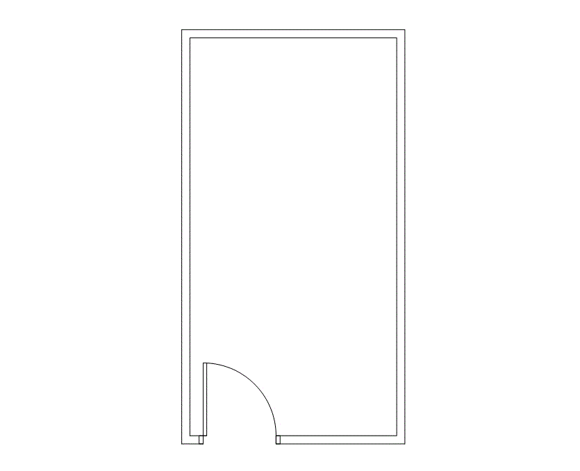 Floor plan of Flexible Office Space for Rent at 6201 Bonhomme Road 185N-O