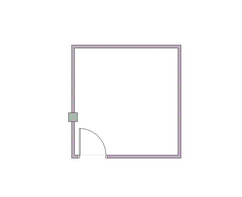 Floor plan of Flexible Office Space for Rent at 6201 Bonhomme Road 290N-R