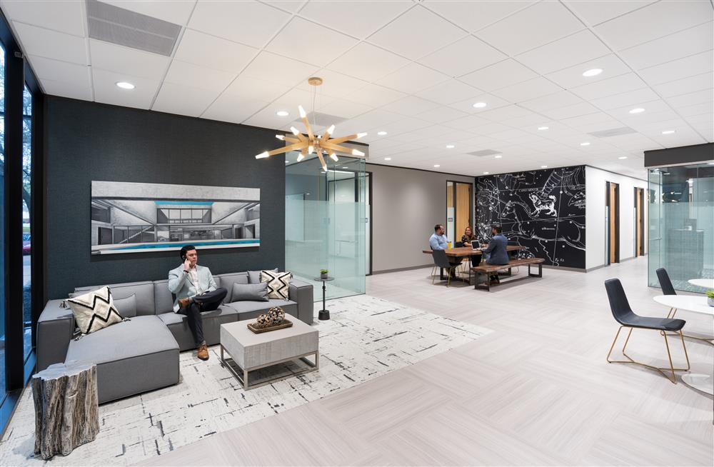 Interior images of Flexible office space at 11011 Richmond Ave 1