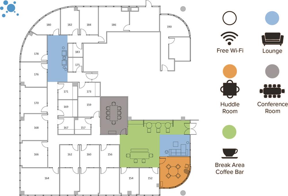 Interior images of Flexible office space at 11011 Richmond Ave 5