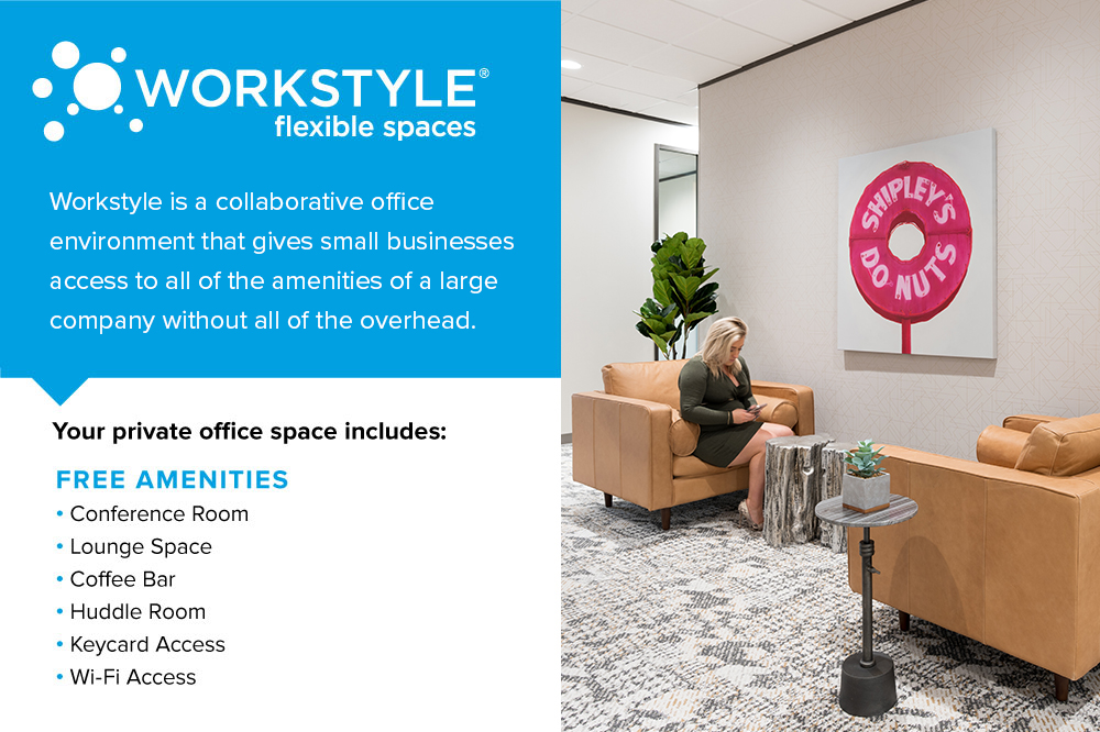 Interior images of Flexible office space at 11011 Richmond Ave 7
