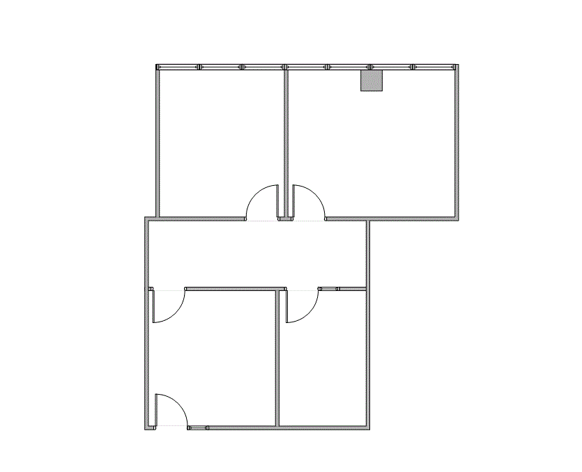 Floor plan of Flexible Office Space for Rent at 11011 Richmond Ave 744