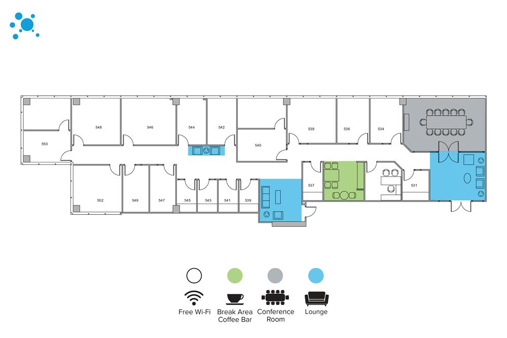 Interior images of Flexible office space at 2401 Fountain View Dr 7