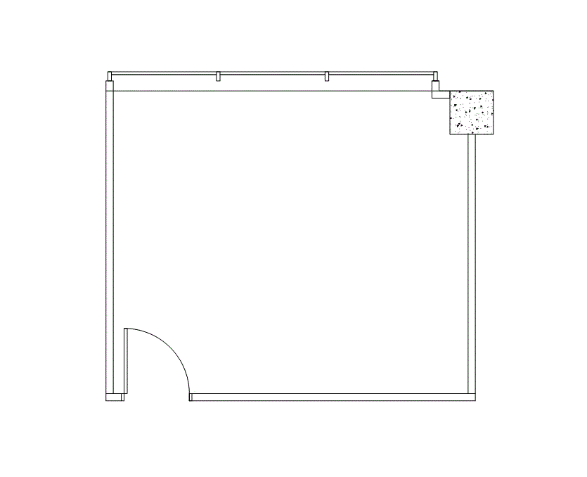 Floor plan of Flexible Office Space for Rent at 2401 Fountain View Dr 546