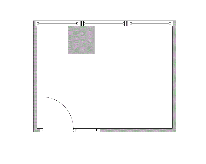 Floor plan of Flexible Office Space for Rent at 2821-2851 South Parker Road 1-0108