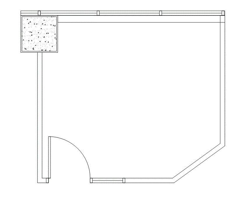 Floor plan of Flexible Office Space for Rent at 2821-2851 South Parker Road 1-0114