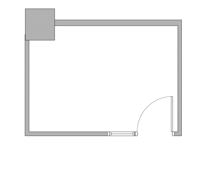 Floor plan of Flexible Office Space for Rent at 2821-2851 South Parker Road 1-0118