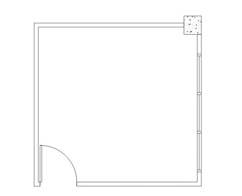 Floor plan of Flexible Office Space for Rent at 4676 Admiralty Way 804