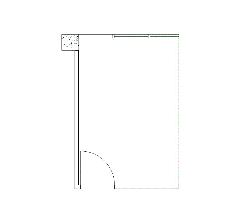 Floor plan of Flexible Office Space for Rent at 4676 Admiralty Way 807