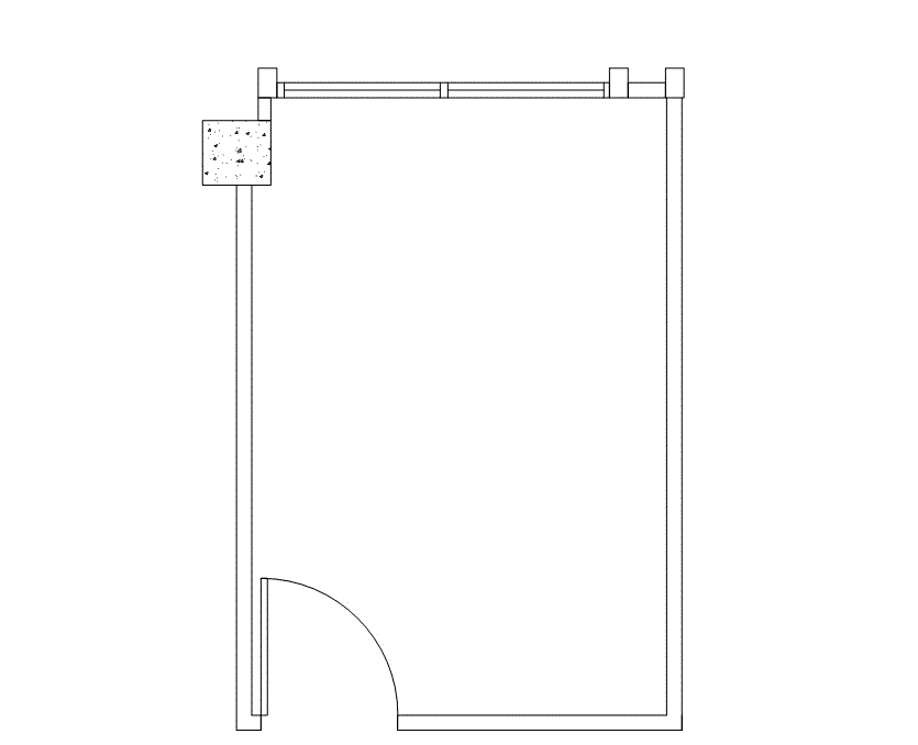 Floor plan of Flexible Office Space for Rent at 4676 Admiralty Way 809