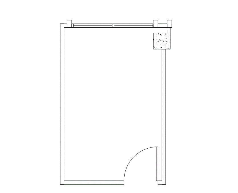 Floor plan of Flexible Office Space for Rent at 4676 Admiralty Way 810