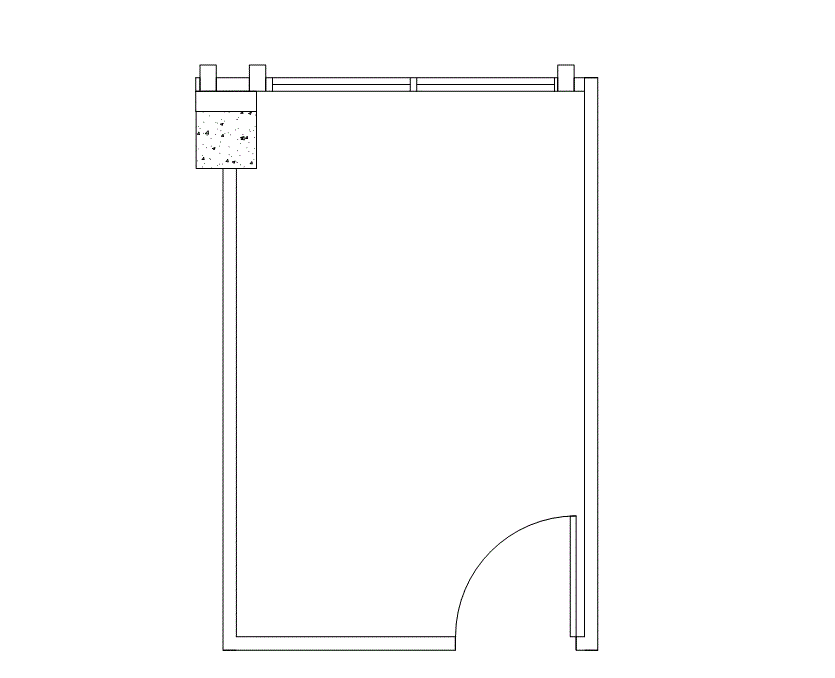 Floor plan of Flexible Office Space for Rent at 4676 Admiralty Way 812