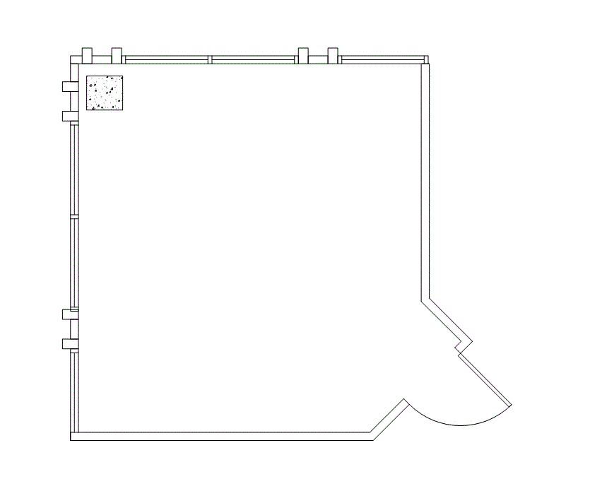 Floor plan of Flexible Office Space for Rent at 4676 Admiralty Way 820