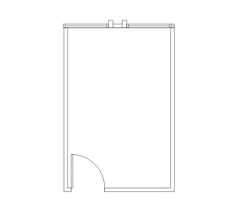 Floor plan of Flexible Office Space for Rent at 4676 Admiralty Way 823