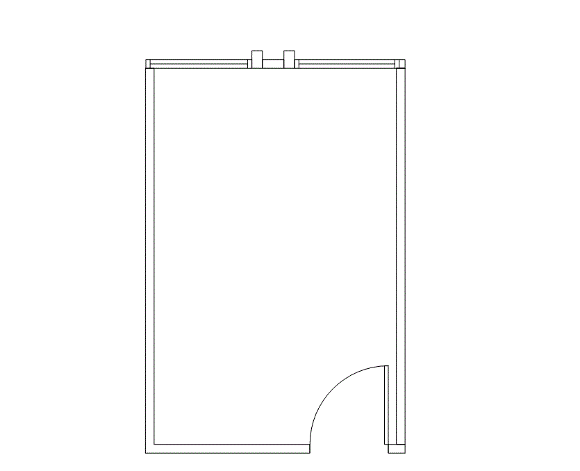 Floor plan of Flexible Office Space for Rent at 4676 Admiralty Way 824