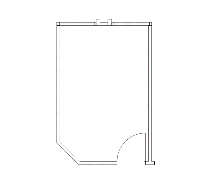 Floor plan of Flexible Office Space for Rent at 4676 Admiralty Way 826