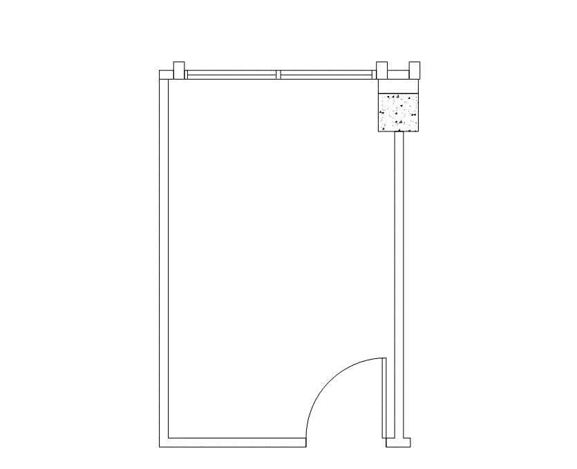 Floor plan of Flexible Office Space for Rent at 4676 Admiralty Way 829