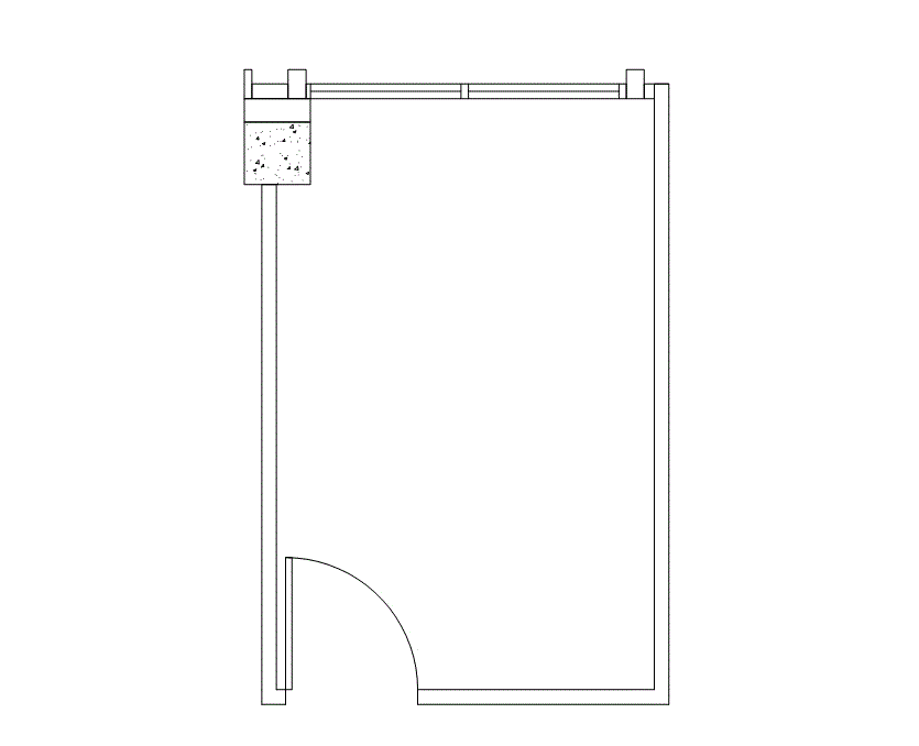 Floor plan of Flexible Office Space for Rent at 4676 Admiralty Way 834