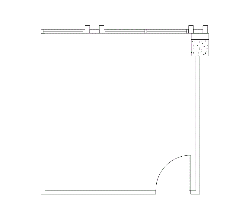 Floor plan of Flexible Office Space for Rent at 4676 Admiralty Way 835