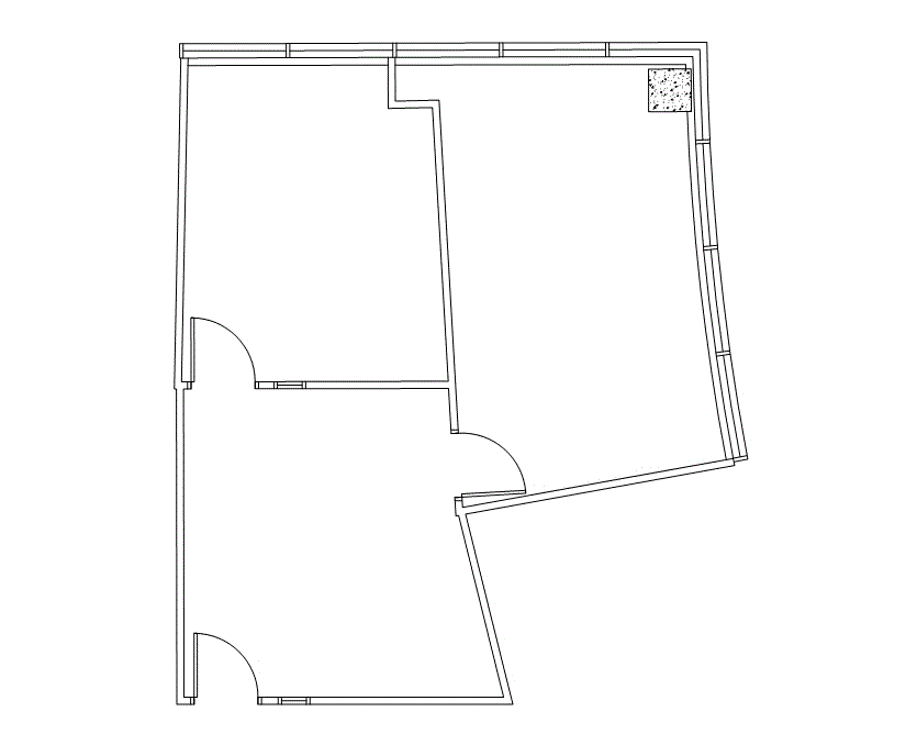 Floor plan of Flexible Office Space for Rent at 14800 Quorum Drive 251