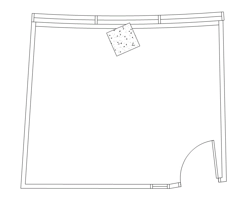 Floor plan of Flexible Office Space for Rent at 14800 Quorum Drive 253