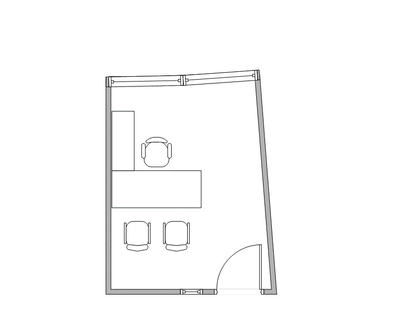 Floor plan of Flexible Office Space for Rent at 14800 Quorum Drive 264
