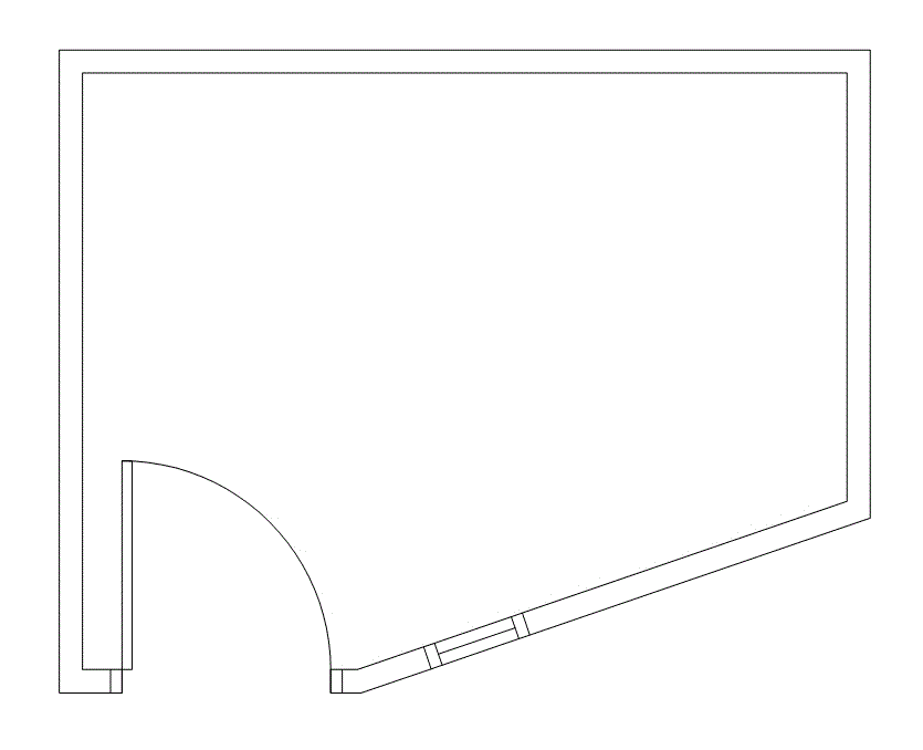 Floor plan of Flexible Office Space for Rent at 14800 Quorum Drive 275