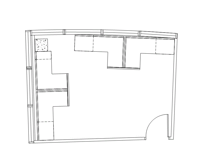 Floor plan of Flexible Office Space for Rent at 14800 Quorum Drive 285