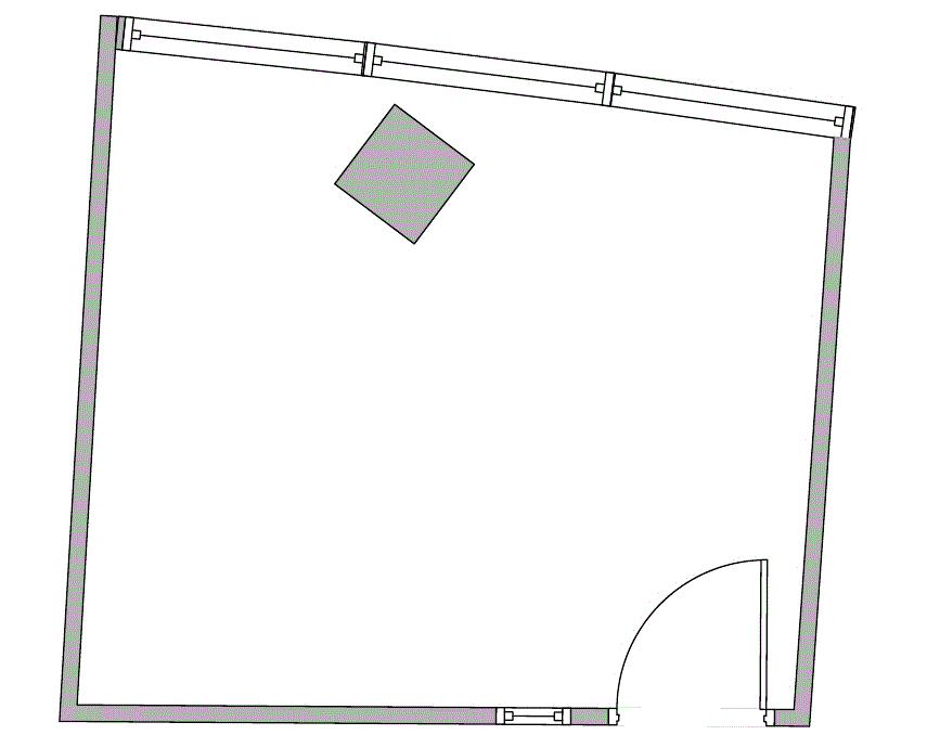 Floor plan of Flexible Office Space for Rent at 14800 Quorum Drive 286