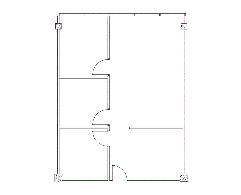 Floor plan of Flexible Office Space for Rent at 13201 Northwest Freeway 420