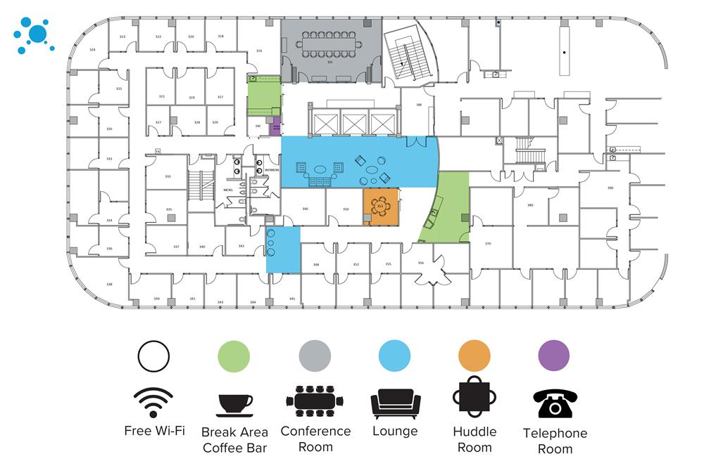 Interior images of Flexible office space at 10100 North Central Expressway 6