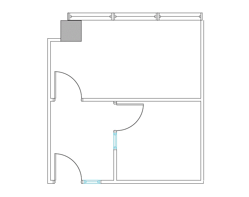 Floor plan of Flexible Office Space for Rent at 10100 North Central Expressway 334