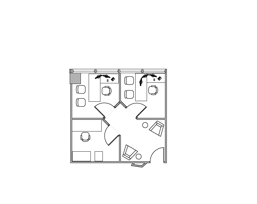 Floor plan of Flexible Office Space for Rent at 10100 North Central Expressway 356