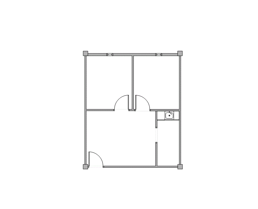 Floor plan of Flexible Office Space for Rent at 1322 Space Park Drive A195