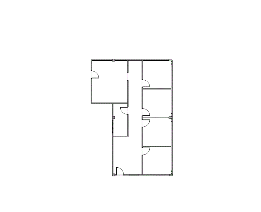 Floor plan of Flexible Office Space for Rent at 1322 Space Park Drive A256
