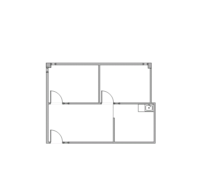 Floor plan of Flexible Office Space for Rent at 1322 Space Park Drive B101