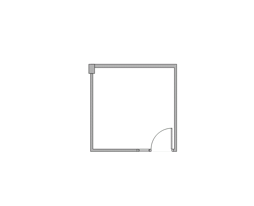 Floor plan of Flexible Office Space for Rent at 1322 Space Park Drive B127
