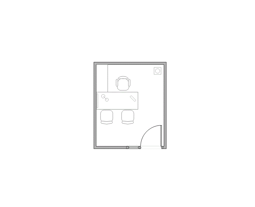 Floor plan of Flexible Office Space for Rent at 1322 Space Park Drive B147