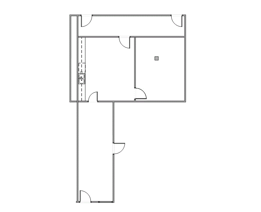 Floor plan of Flexible Office Space for Rent at 1322 Space Park Drive B181