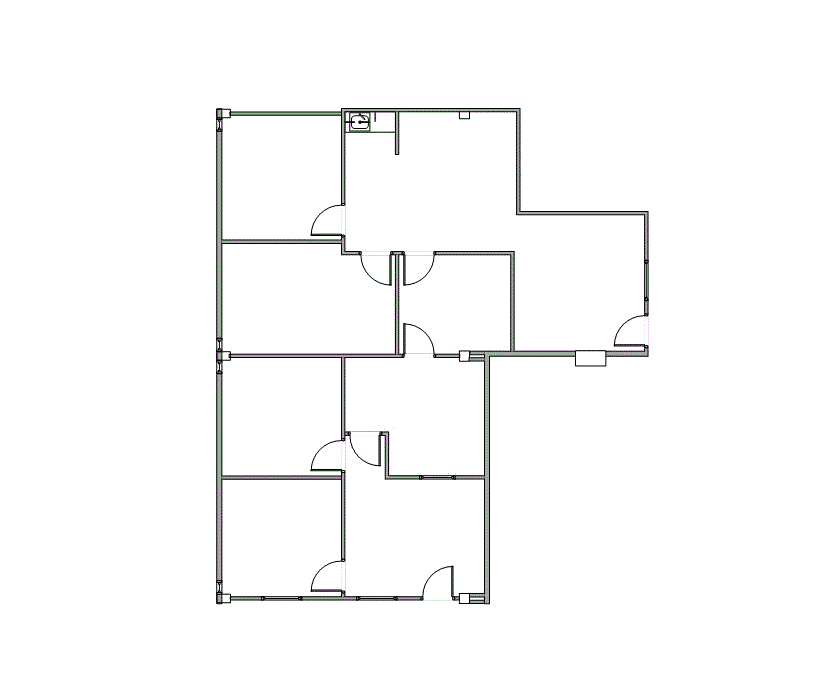 Floor plan of Flexible Office Space for Rent at 1322 Space Park Drive C102