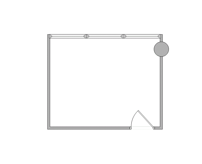 Floor plan of Flexible Office Space for Rent at 3295 River Exchange Drive 524