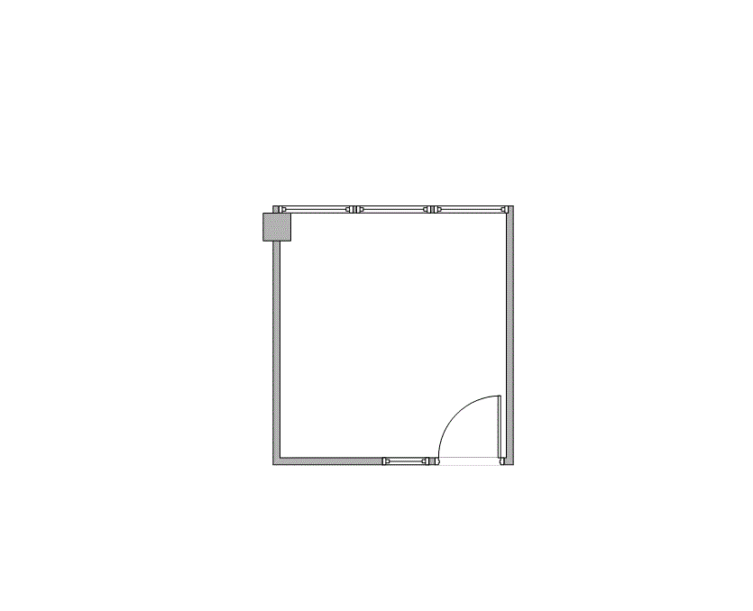 Floor plan of Flexible Office Space for Rent at 5600 Northwest Central Drive 110C
