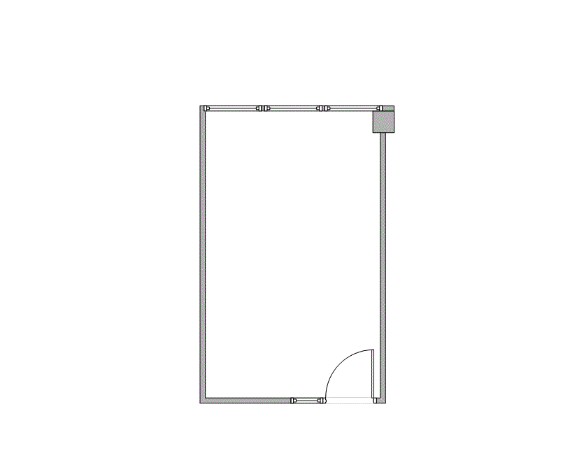 Floor plan of Flexible Office Space for Rent at 5600 Northwest Central Drive 110F