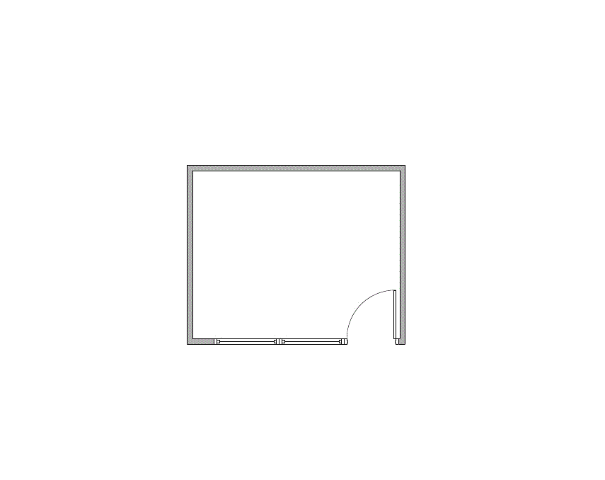 Floor plan of Flexible Office Space for Rent at 1995 North Park Place 310B