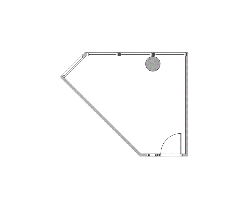 Floor plan of Flexible Office Space for Rent at 1995 North Park Place 310E