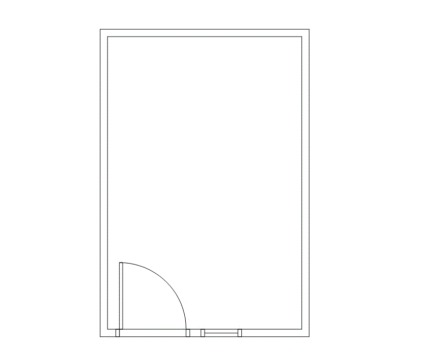 Floor plan of Flexible Office Space for Rent at 1995 North Park Place 310M