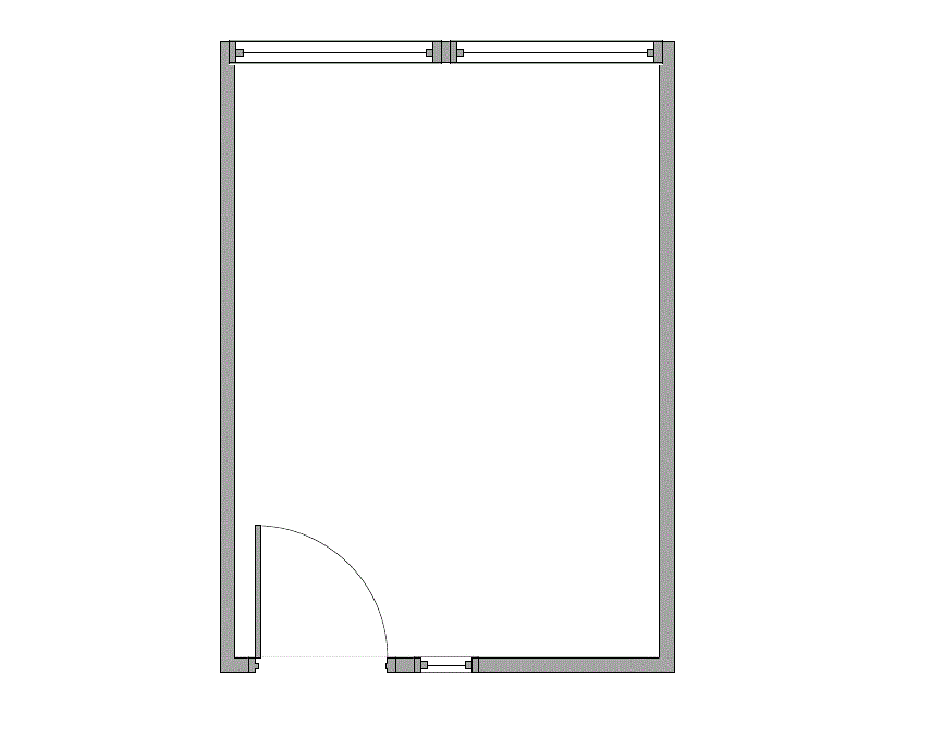 Floor plan of Flexible Office Space for Rent at 1995 North Park Place 310O